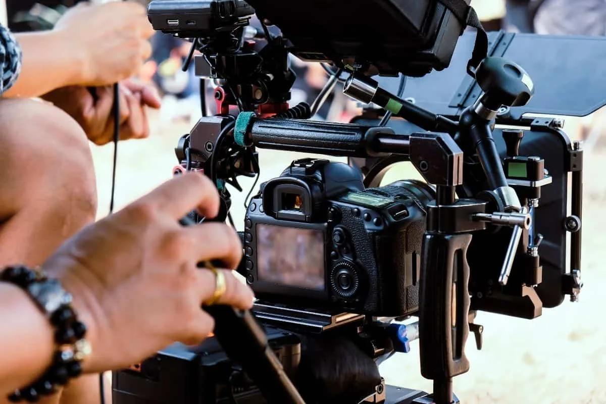 High-quality camera rig setup for professional video production and filmmaking.