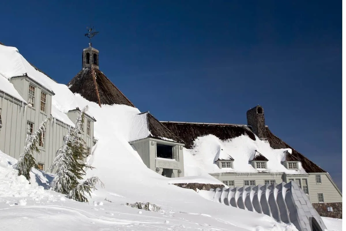 The Shining 1980 movie scene filmed on location in Oregon